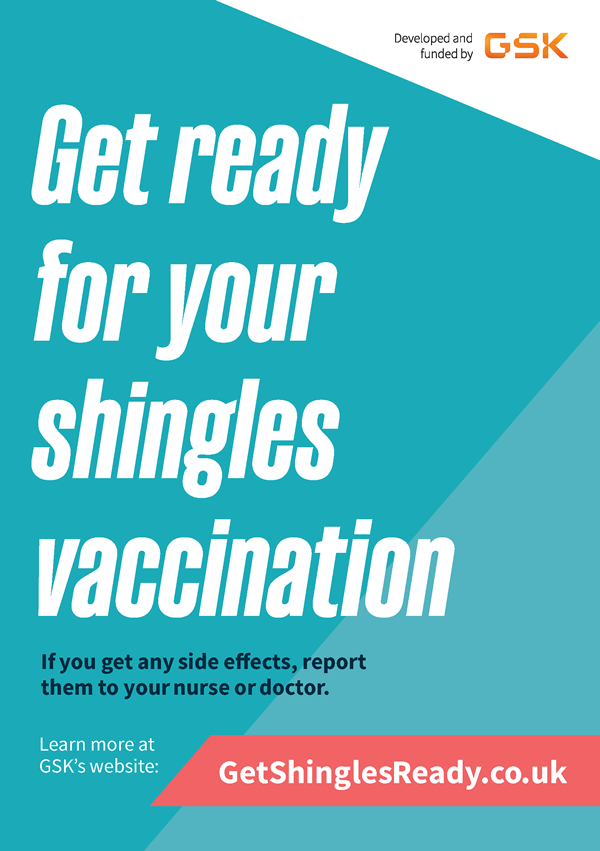 GSK digital leaflet about shingles and the UK Shingles National Immunisation Programme for members of the public